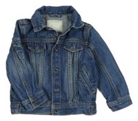 Tmavomodrá riflová bunda Vertbaudet