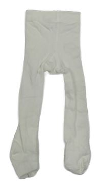 Bílé punčocháče George