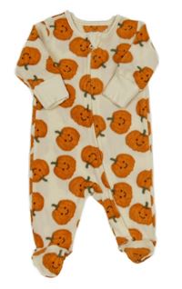 Smetanový fleecový overal s dýněmi Matalan