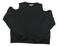 Černá mikina s volnými rameny Only