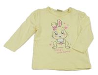 Žluté triko s králíčkem Orsolino 