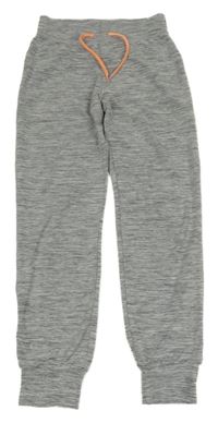 Šedé melírované cuff sportovní tepláky H&M