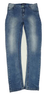 Světlemodré teplákové skinny rifle Next vel. 176