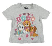 Šedé melírované tričko s Paw Patol Primark