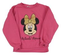 Růžová mikina s Minnií Disney
