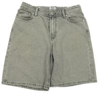 Šedé riflové kraťasy Jack & Jones