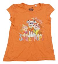 Oranžové tričko s pejsky - Tlapková patrola Nickelodeon 