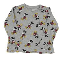 Šedé triko s Mickeym Disney 