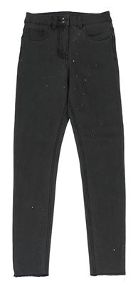 Tmavošedé skinny rifle s kamínky George