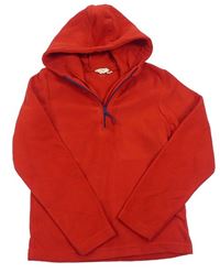 Červená fleecová funkční mikina s kapucí MOUNTAIN WAREHOUSE