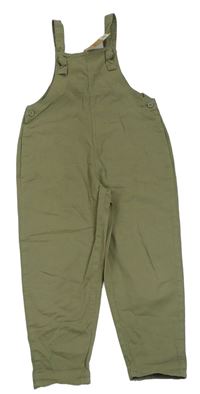 Khaki riflové laclové kalhoty Next