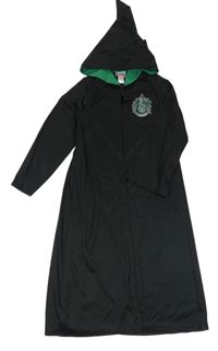 Kostým - Černo-tmavozelený plášť s erbem - Slytherin - Harry Potter