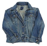 Tmavomodrá riflová bunda s límečkem GAP