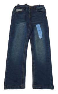 Nové - tmavomodré skinny teplákové rifle Denim Co.