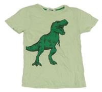 Světlezelené tričko s dinosaurem H&M