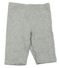 Šedé melírované legínové kraťasy H&M