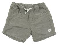 Šedé melírované chino kraťasy s nášivkou H&M