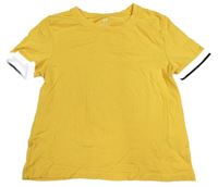 Hořčicové crop tričko H&M