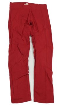 Červené teplé legíny H&M