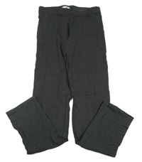 Černo-tmavošedé vzorované legíny H&M