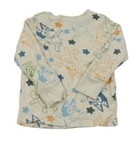 Béžové pyžamové triko s Bluey Next