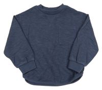 Tmavomodrá mikina s kapsou M&S