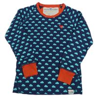 Tmavomodré spodní triko s mraky Muddy Puddles