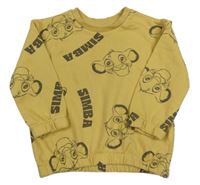 Okrová mikina se Simbou Primark