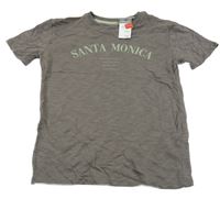 Nové - Tmavošedé tričko s nápisem Primark