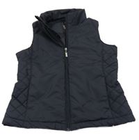 Tmavomodrá šusťáková zateplená vesta TCM