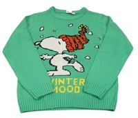 Zelený svetr se Snoopym