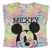 Barevné batikované sportovní tričko s Mickeym H&M