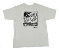 Bílé tričko s potiskem - Keith Haring H&M