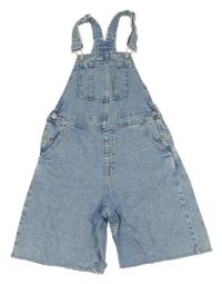 Světlemodré riflové laclové kraťasy H&M