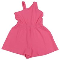 Neonově růžový vzorovaný kraťasový overal Primark