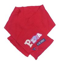 Tmavorůžová šála s nápisem - Peppa
