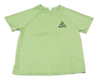 Zelené melírované sportovní tričko Shein