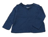 Tmavomodré vzorované triko F&F