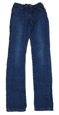 Tmavomodré skinny rifle Okaidi