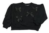 Černá mikina s mašličkami H&M