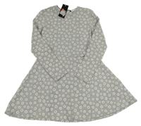 Nové - šedé květované šaty George
