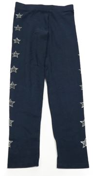 Tmavomodré legíny s hvězdičkami M&S