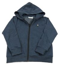 Tmavomodrá propínací mikina s kapucí name it