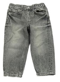 Šedé melírované loose fit rifle H&M