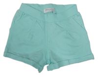 Světlemodré chino teplákové kraťasy 