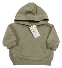 Nové - khaki mikina s kapucí Matalan