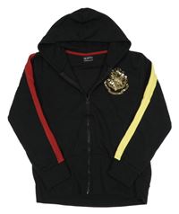 Černá propínací mikina s potiskem a kapucí - Harry Potter 