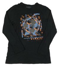 Černé triko s míčem Primark