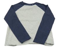 Šedo-tmavomodré triko John Lewis