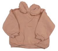 Růžová mikina s límečkem F&F